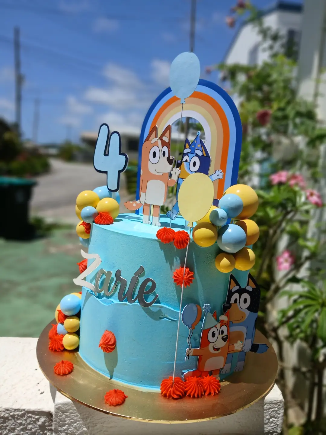 Bluey Themed 8" Cake + 12 Cupcakes Bundle Starting at $250