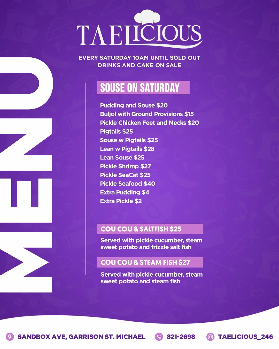 Souse Saturdays – Weekly Saturday Special at Taelicious