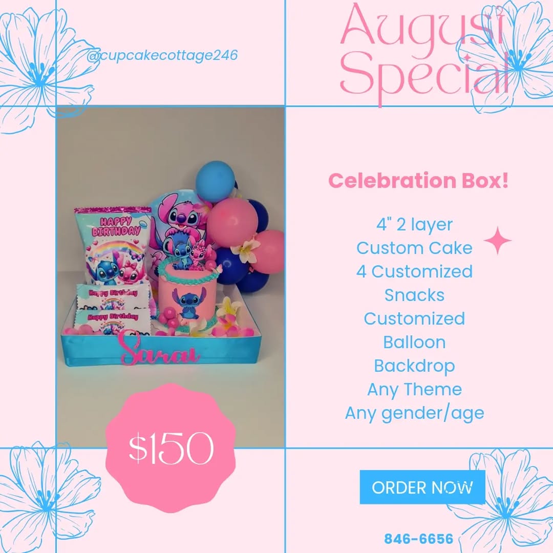 August Special – Celebration Box for $150