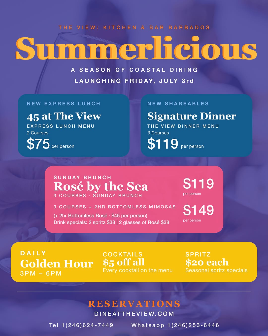 Summerlicious at The View – Limited-Time Dining Experience with Curated Menus & Golden Hour Deals