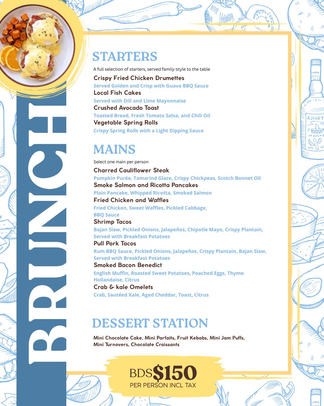 Sunday Brunch with Bottomless Mimosas or Rum Sours + October Birthday Special
