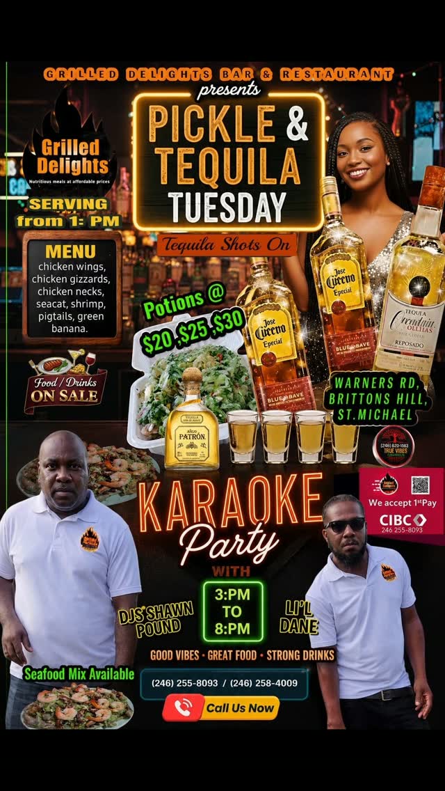 Pickle & Tequila Tuesday – Food/Drinks On Sale + Karaoke Party