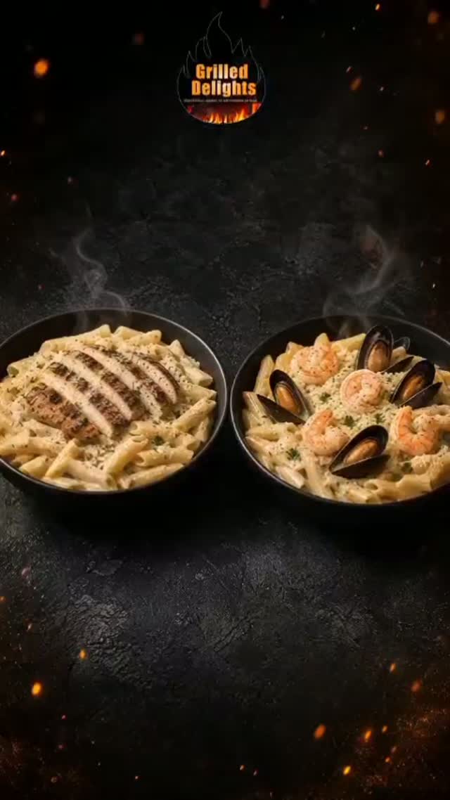 Alfredo Thursday at Grilled Delights – Chicken & Seafood Alfredo from $20