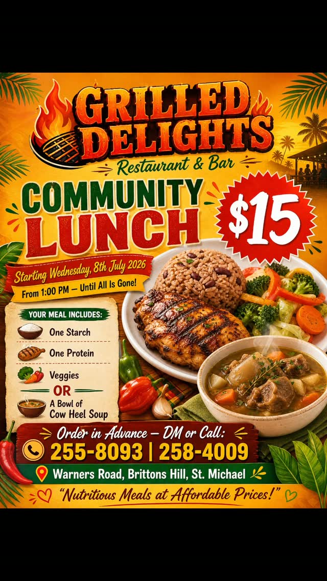 Community Lunch Special – $15 Meal at Grilled Delights