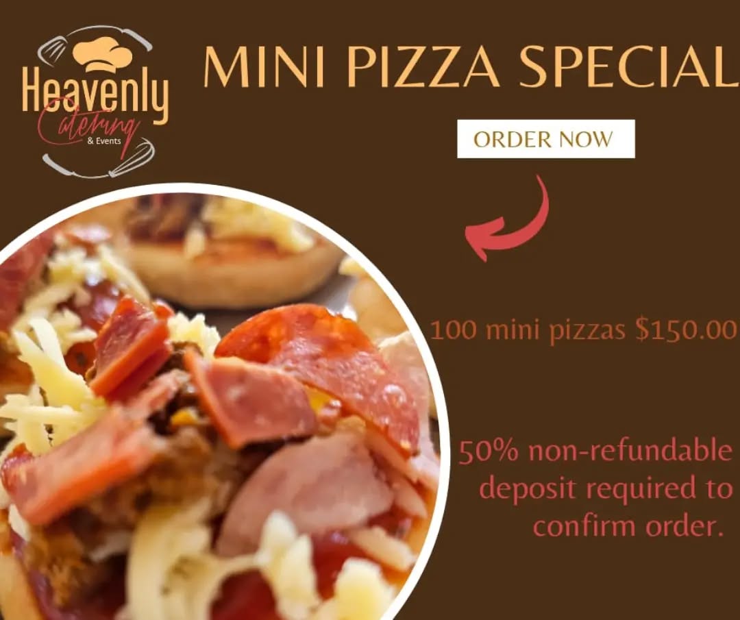Back to School Mini Pizza Special – 100 Mini Pizzas for $150