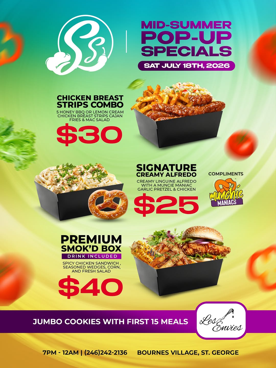 Mid-Summer Pop-Up Specials – One Saturday Only at Smok'd & Spice