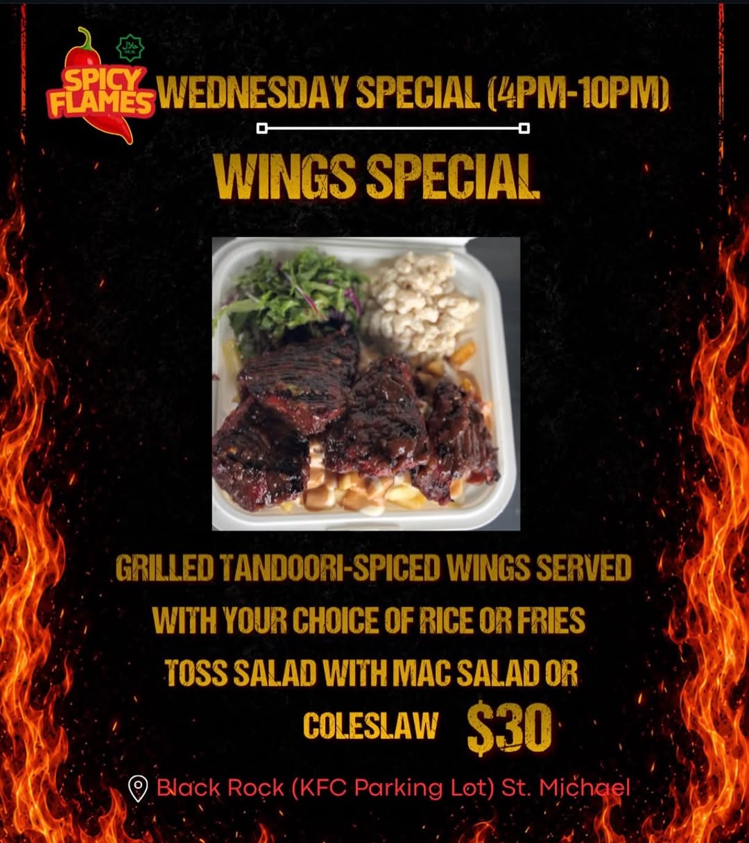 Spicy Flames Wednesday Wings Special – $30