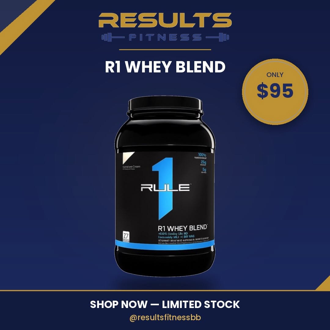 R1 Whey Blend – Only $95 at Results Fitness