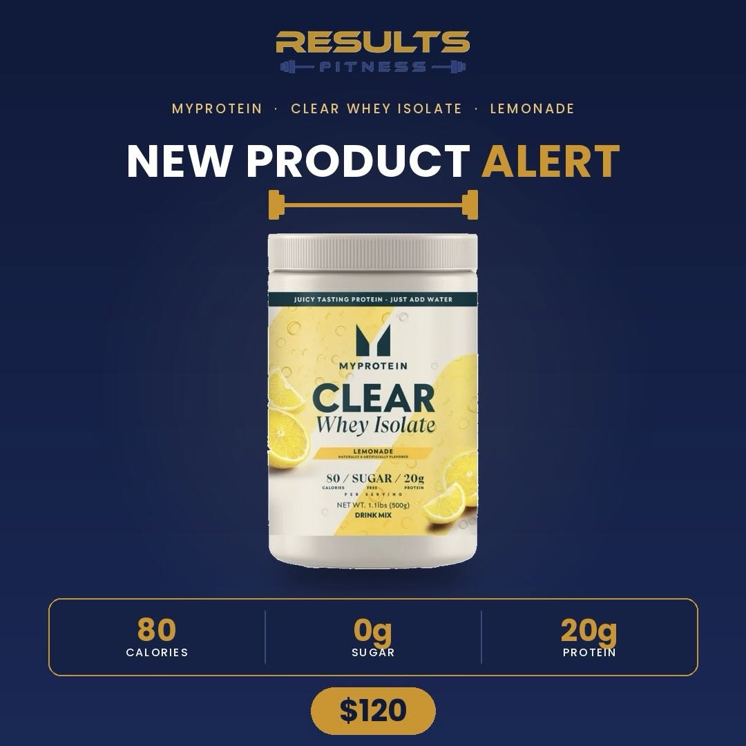 MyProtein Clear Whey Isolate – Lemonade | Special Introductory Price BBD $120