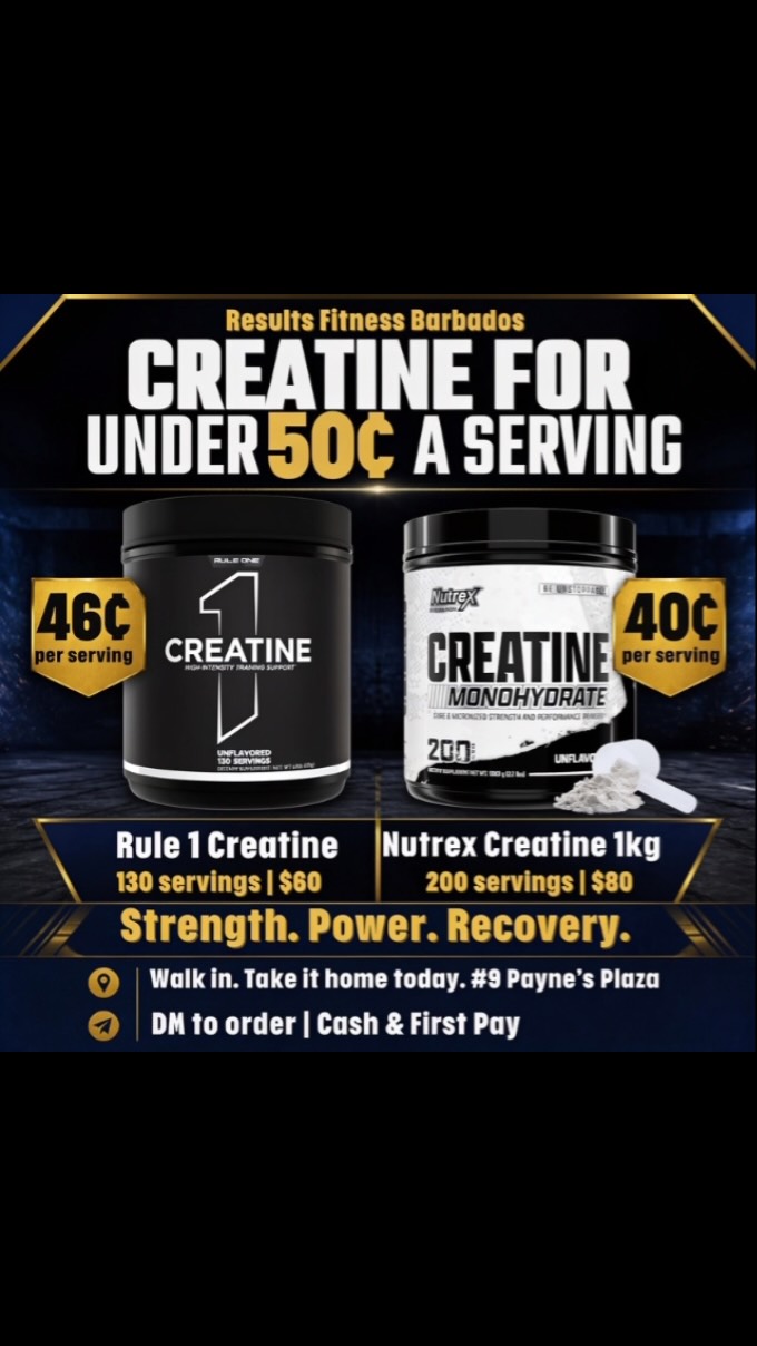Results Fitness: Creatine from 40¢/serving + Whey & Gym Bundle Deals
