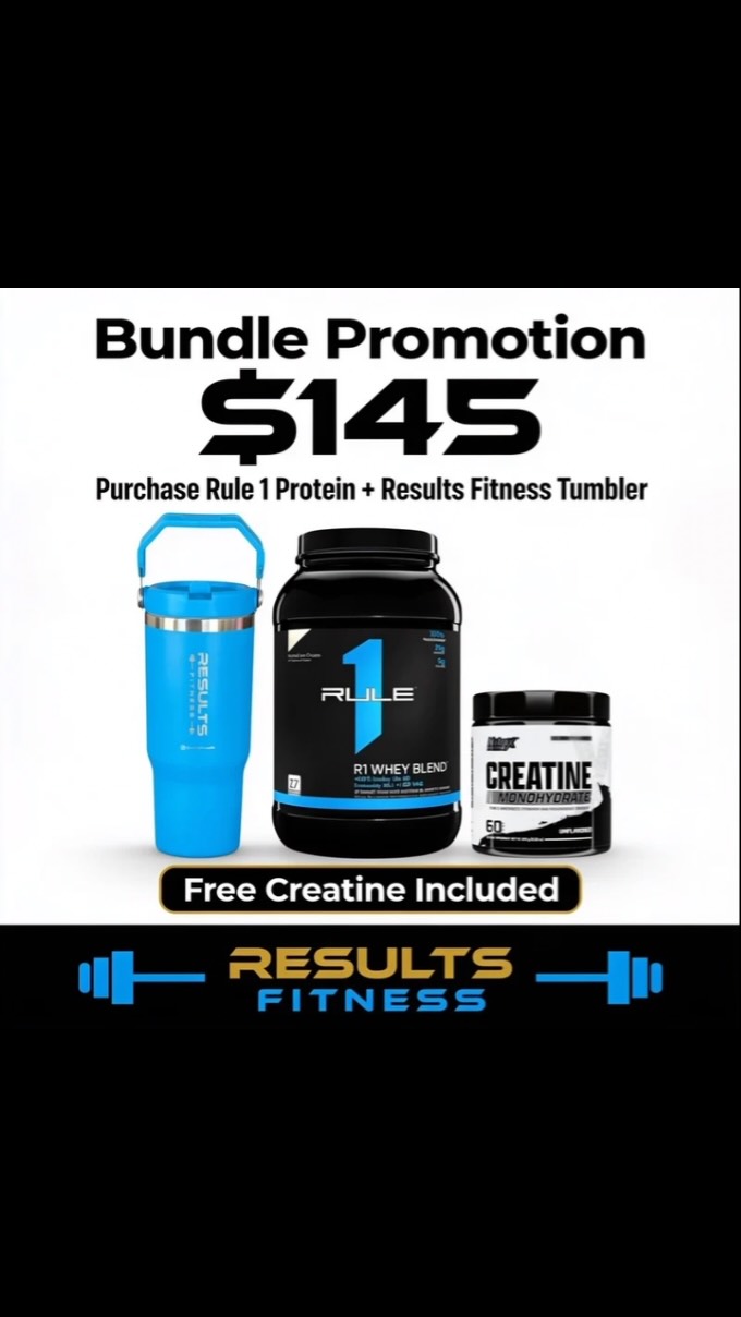 Bundle Promotion: Rule 1 Protein + Tumbler + Free Creatine for BBD $145