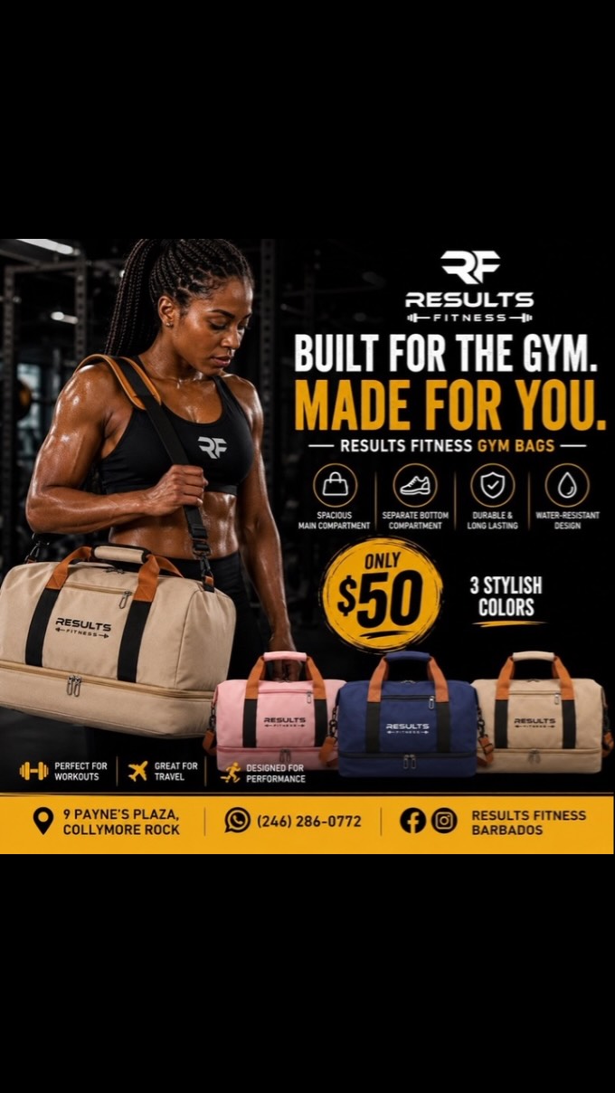Results Fitness Merchandise Collection – Gym Bags $50, Tumblers $60 & More