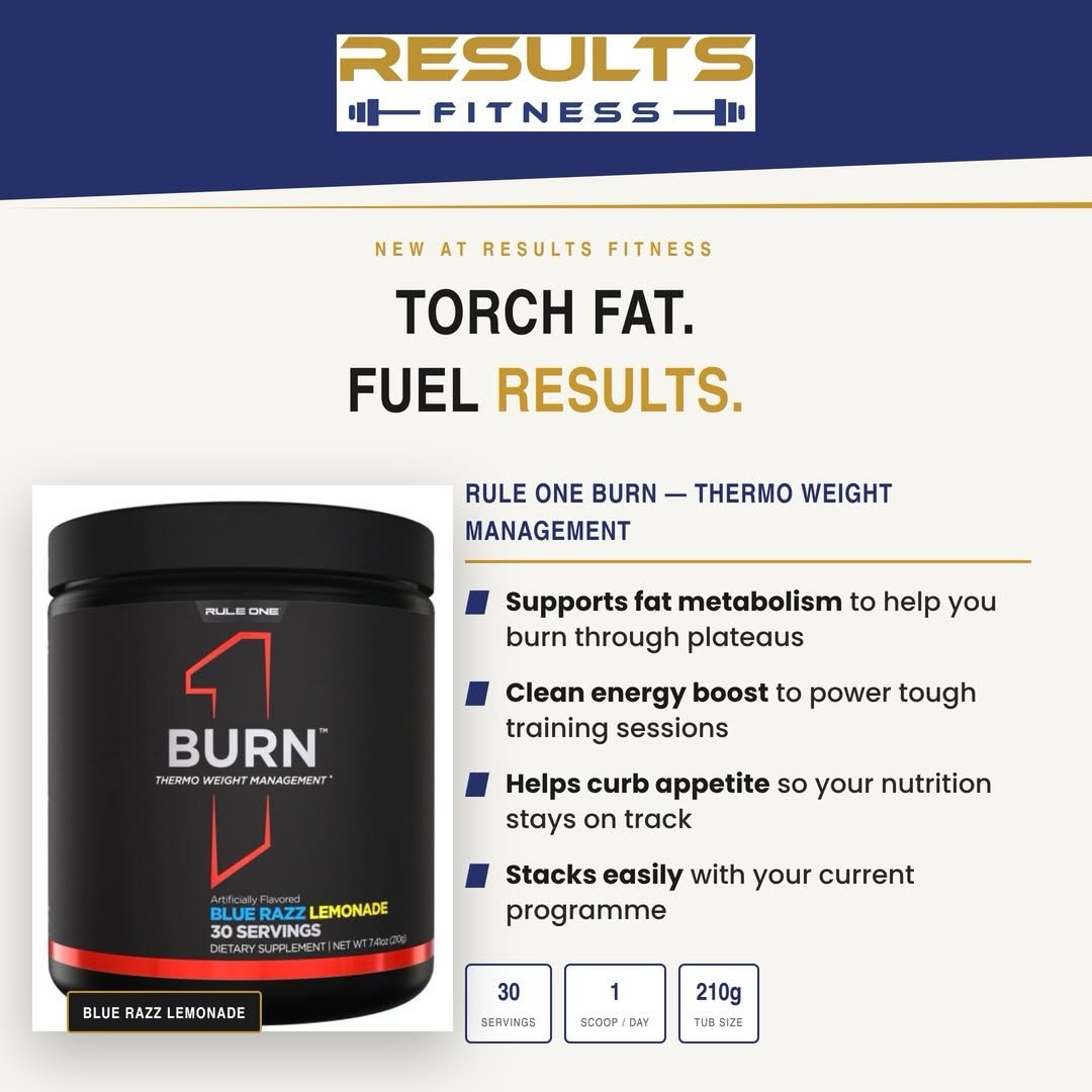Rule One Burn Thermo Weight Management – Now Available at Results Fitness for $50