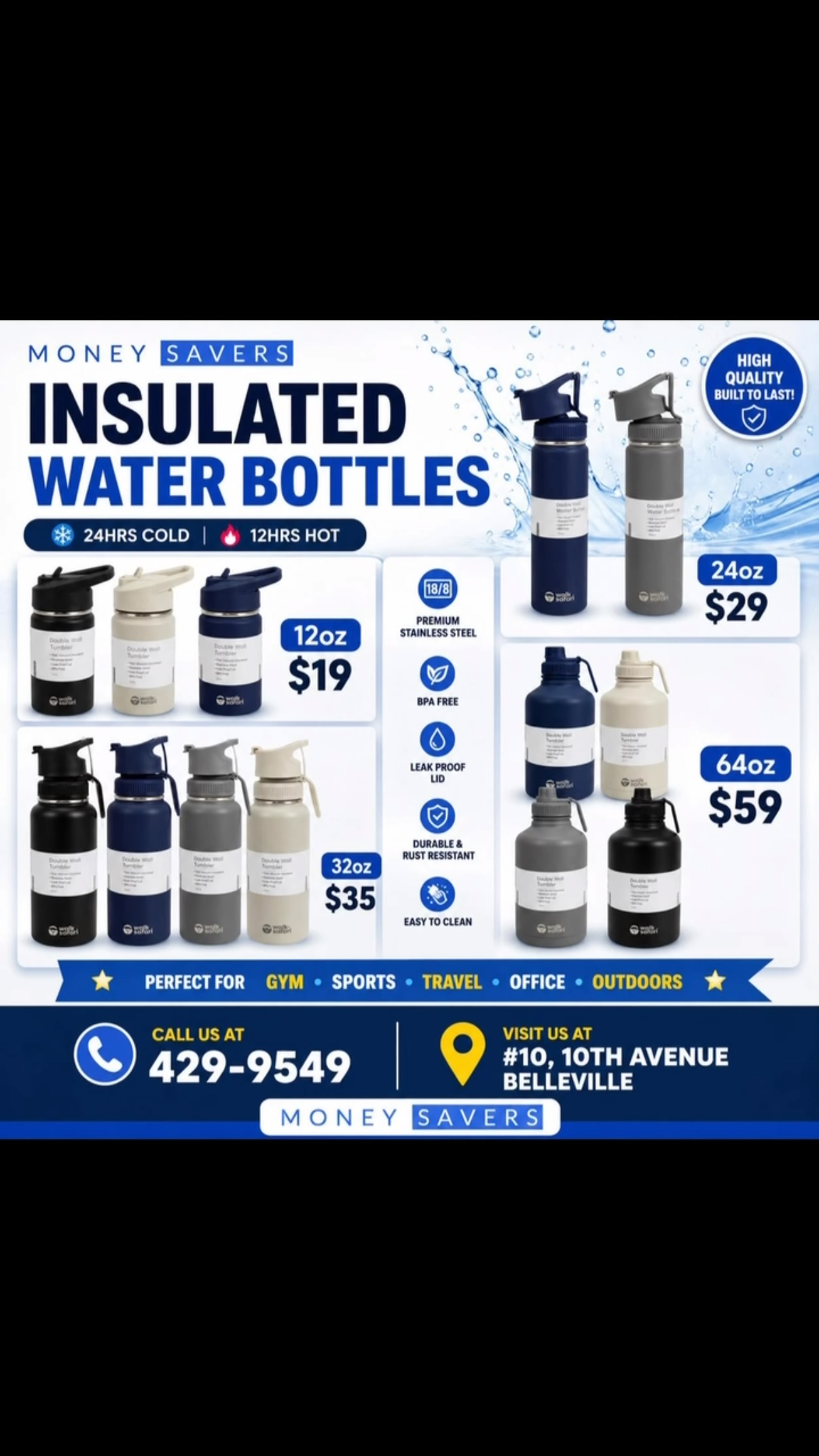 Money Savers Insulated Water Bottles — From $19
