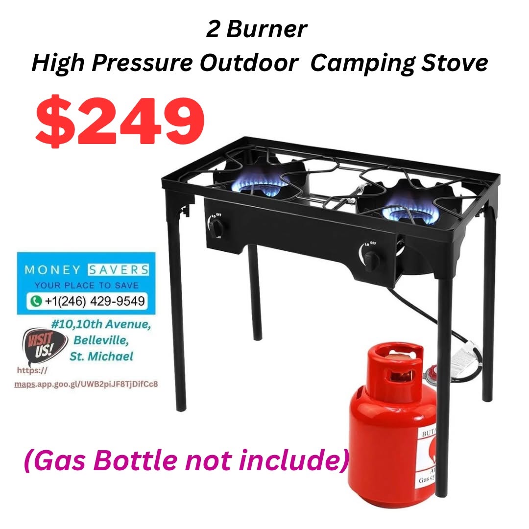 2 Burner High Pressure Outdoor Camping Stove – $249