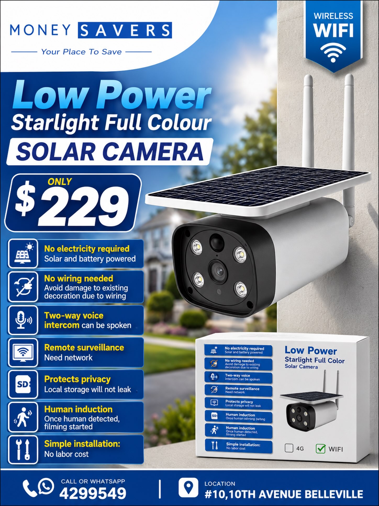 Low Power Starlight Full Colour Solar Camera – Only $229