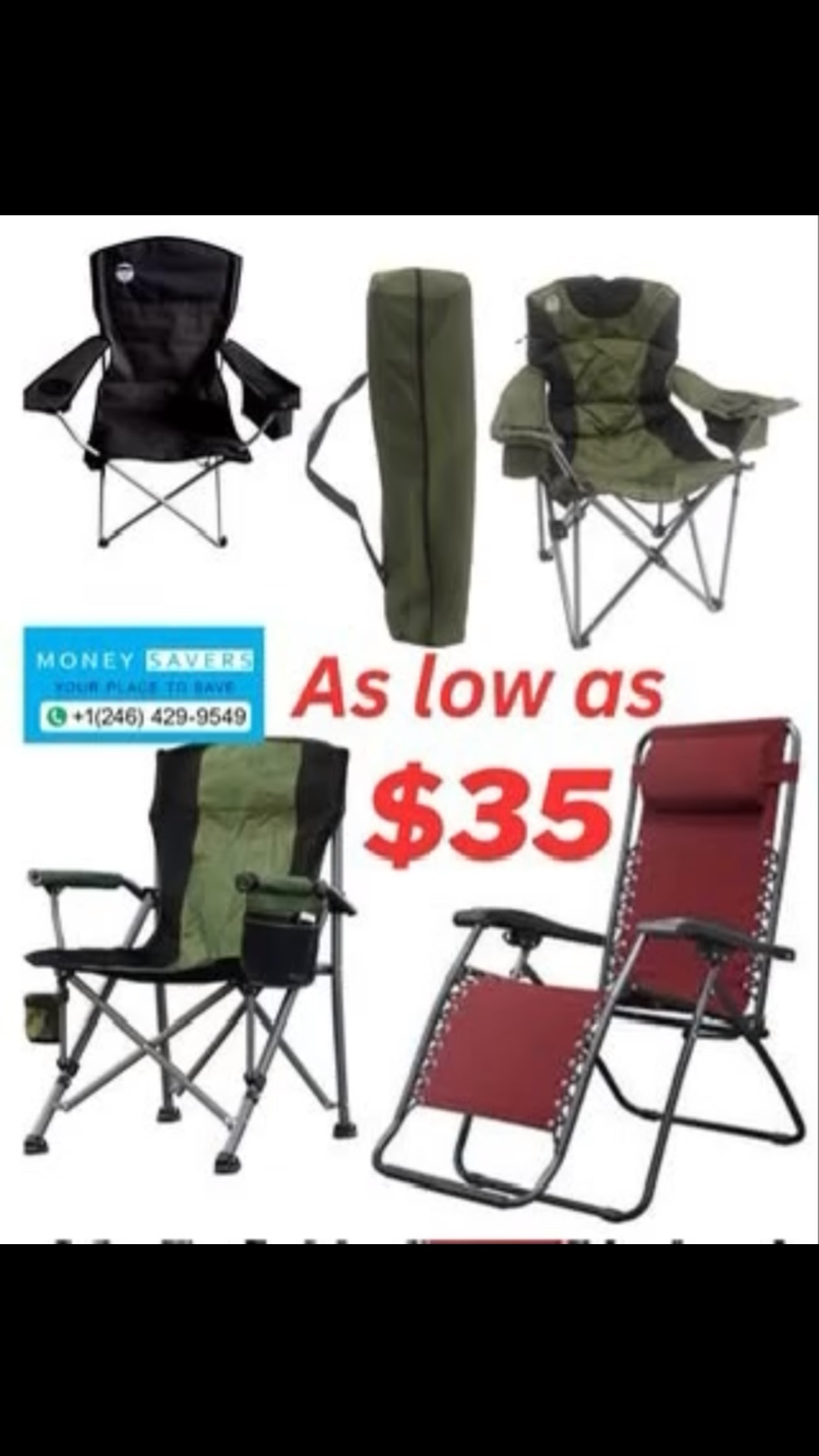 Folding & Recliner Chairs As Low As $35 at Money Savers