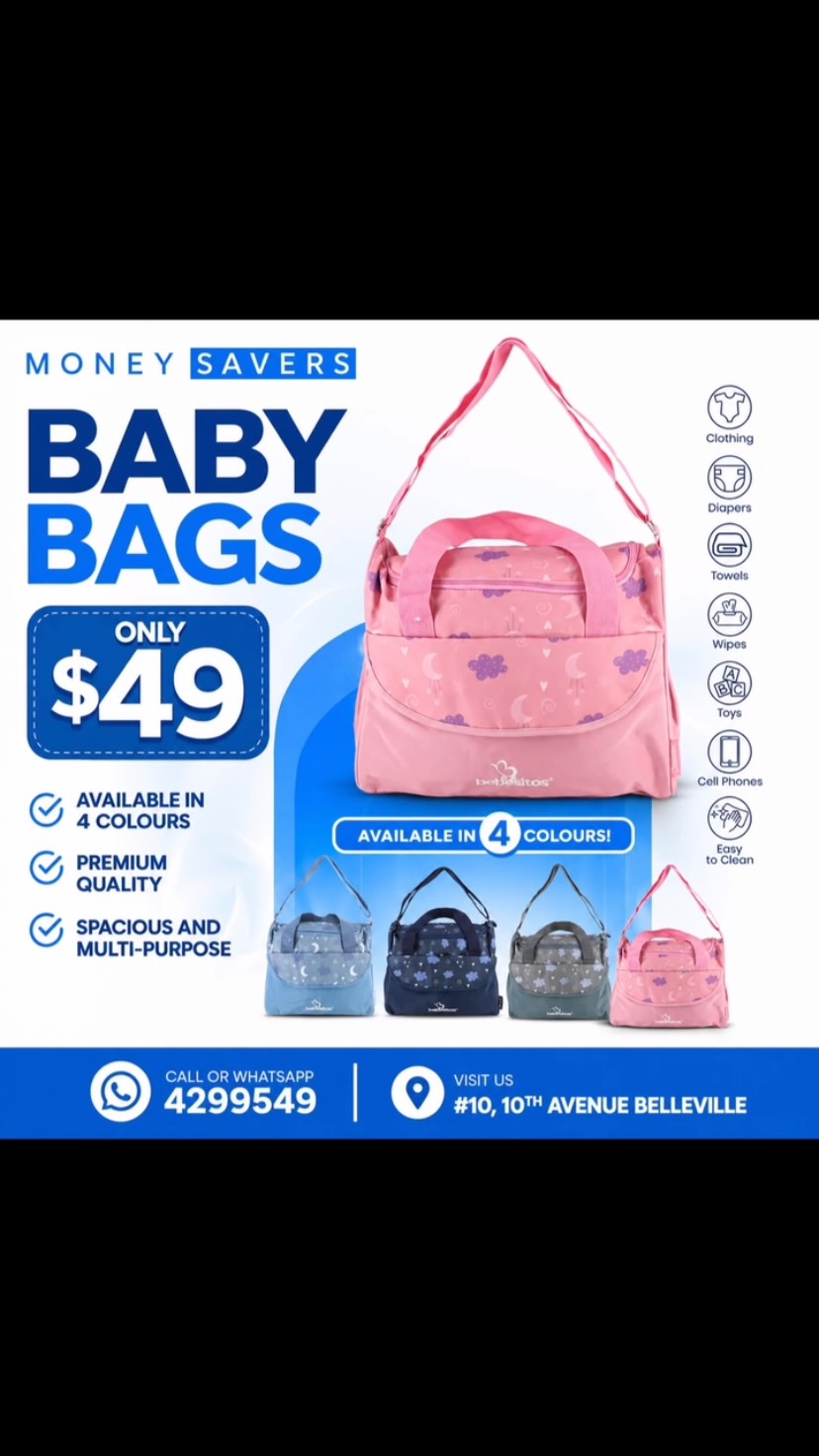 Baby Bags Only $49 – Available in 4 Colours