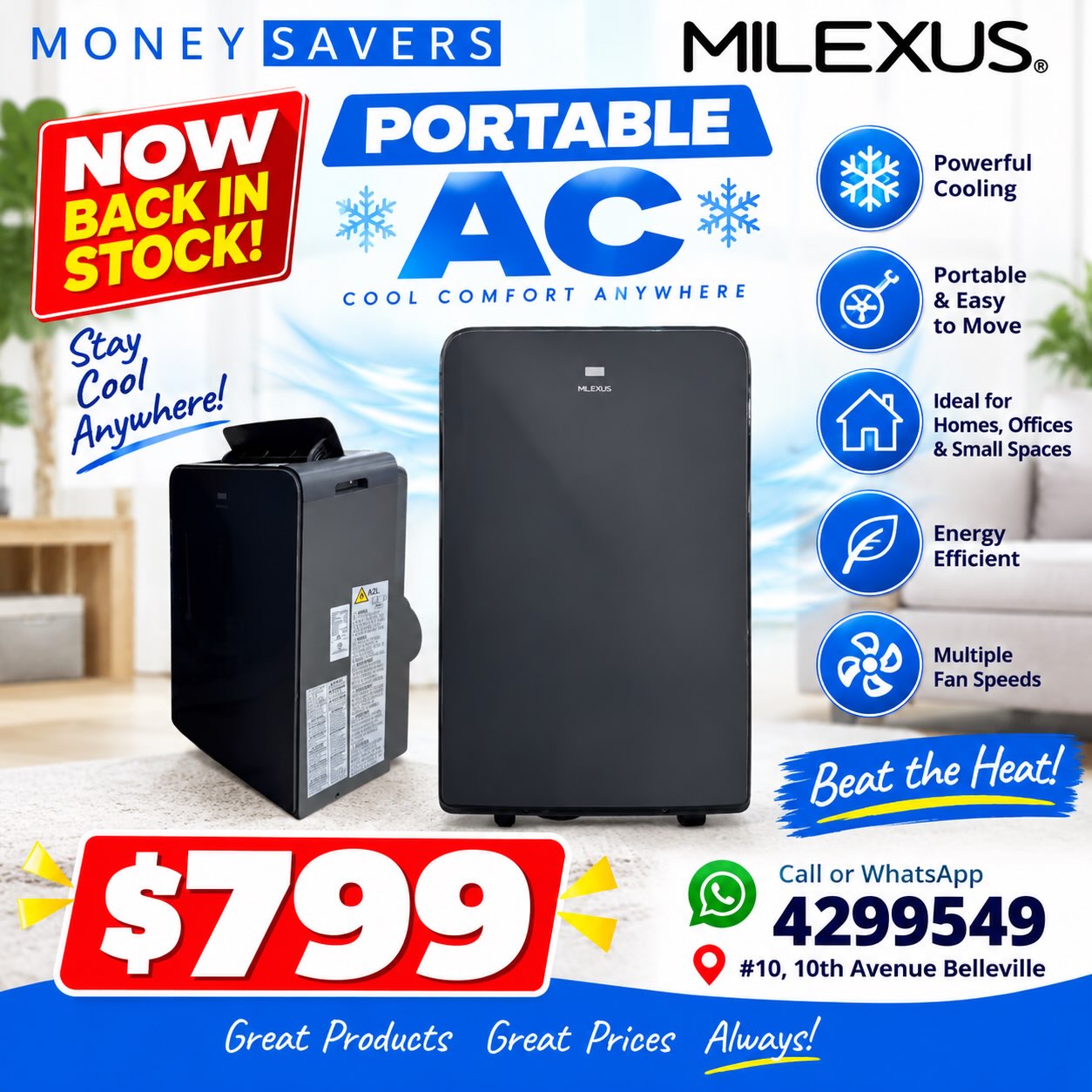 Milexus Portable AC – Now Back in Stock at $799