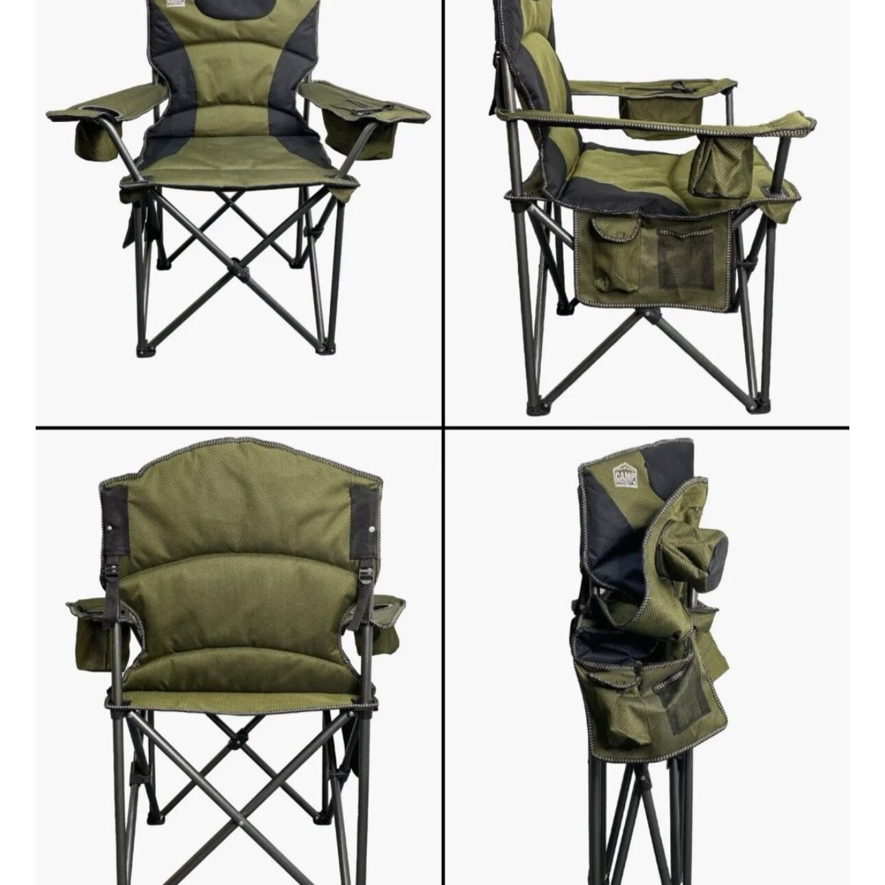 Camp Master Folding Chair with Cooler Bag – $109
