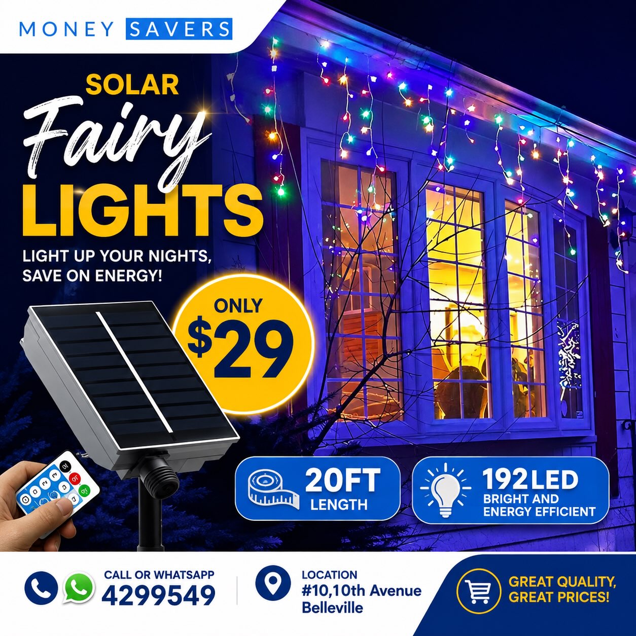 Solar Fairy Lights – Only $29 at Money Savers