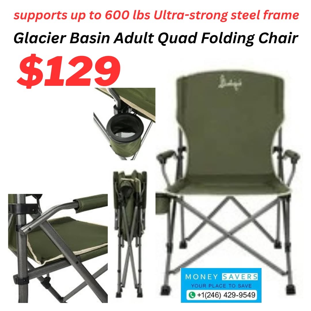 Glacier Basin Adult Quad Folding Chair – $129