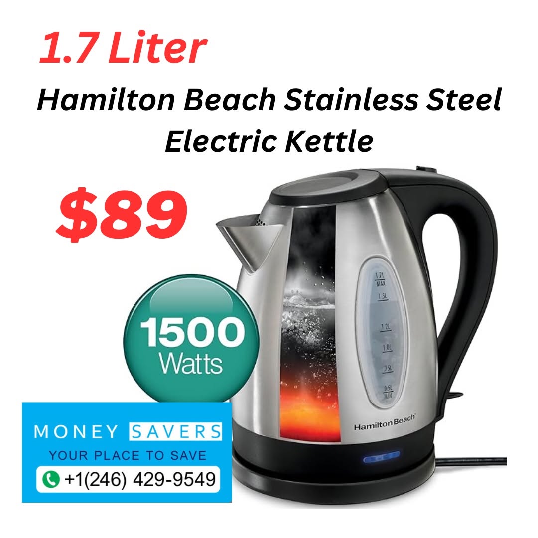 Hamilton Beach 1.7L Stainless Steel Electric Kettle – $89