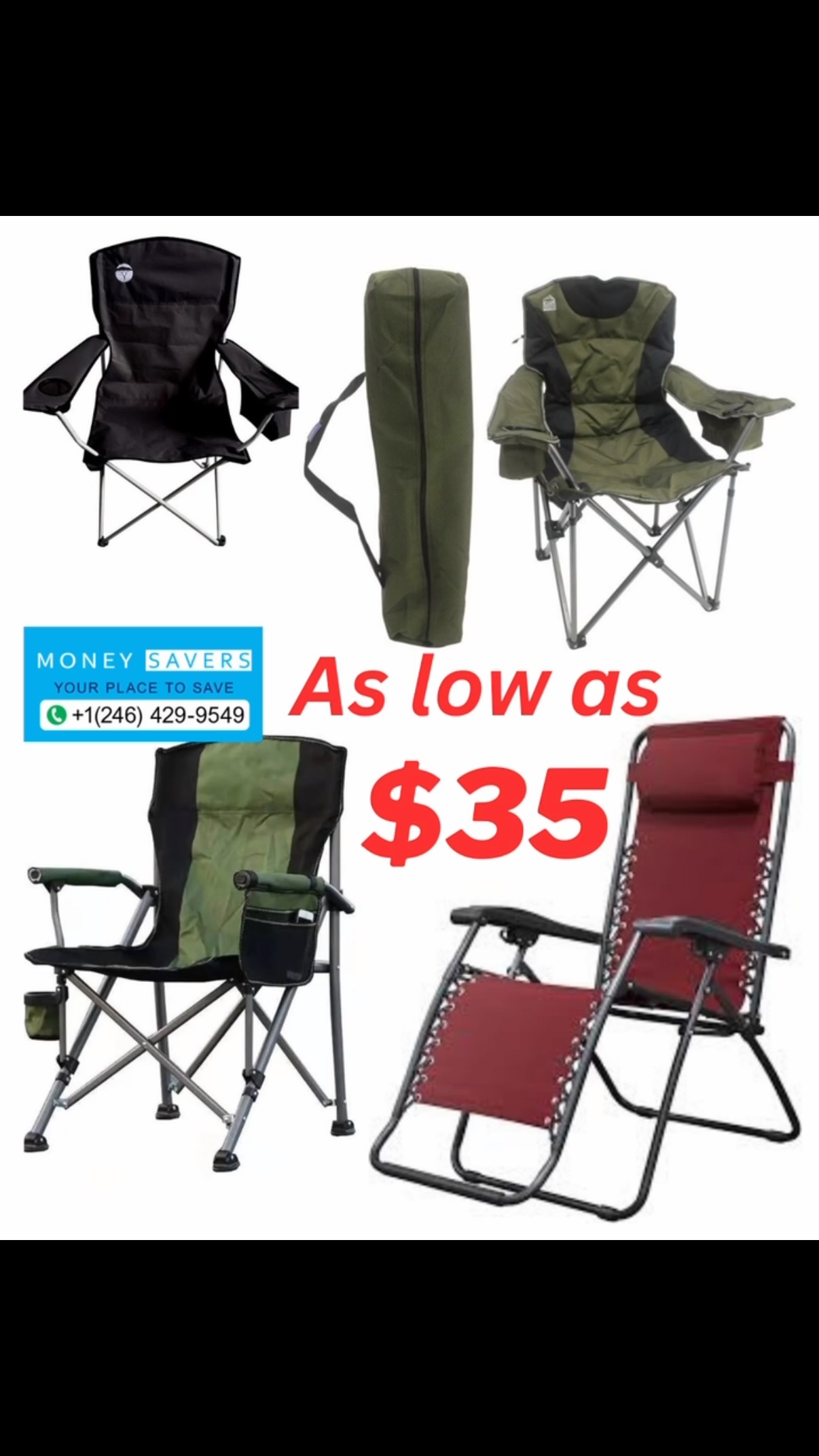 Folding & Recliner Chairs As Low As $35 at Money Savers