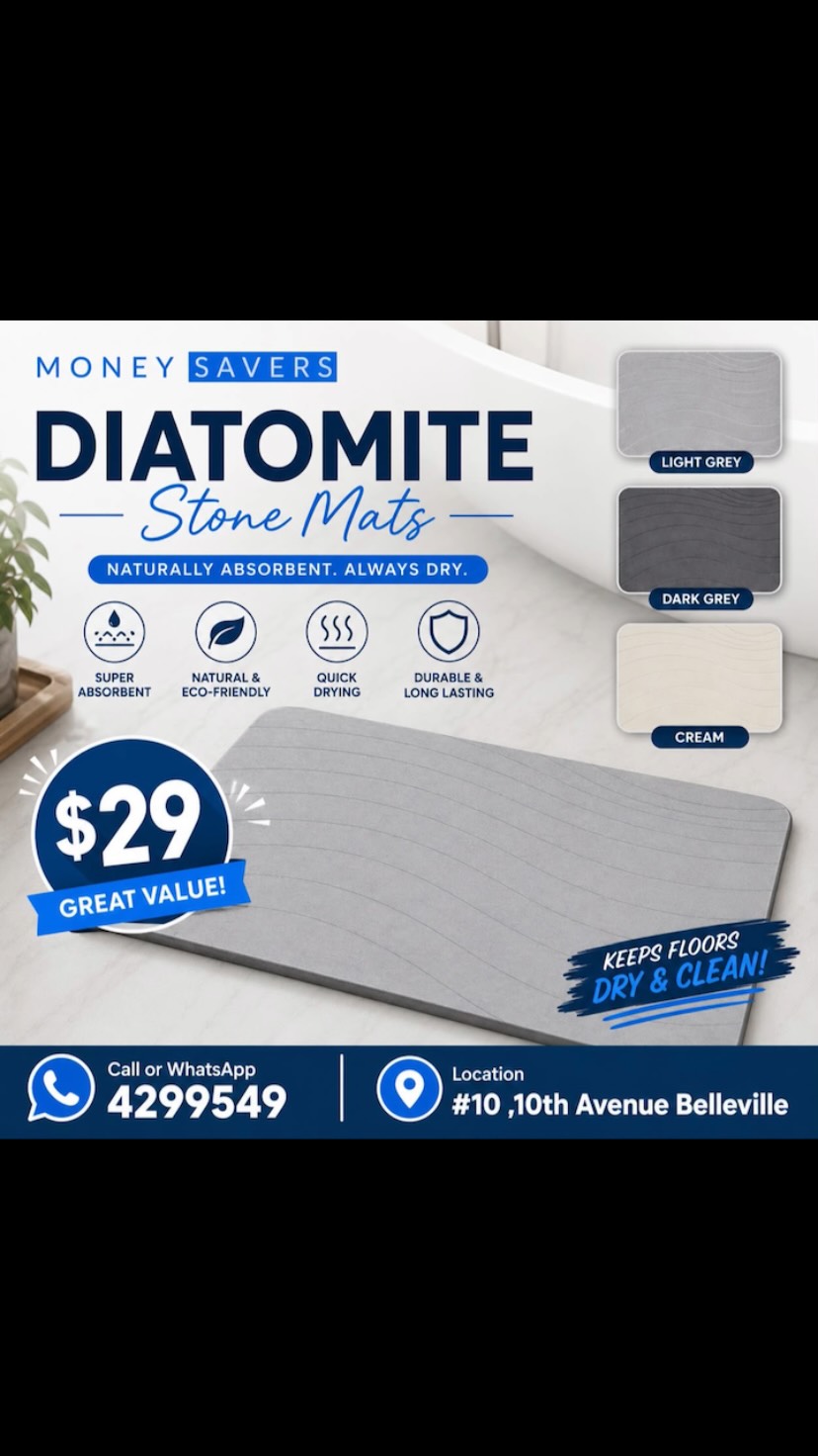 Diatomite Stone Mats – $29 Great Value at Money Savers
