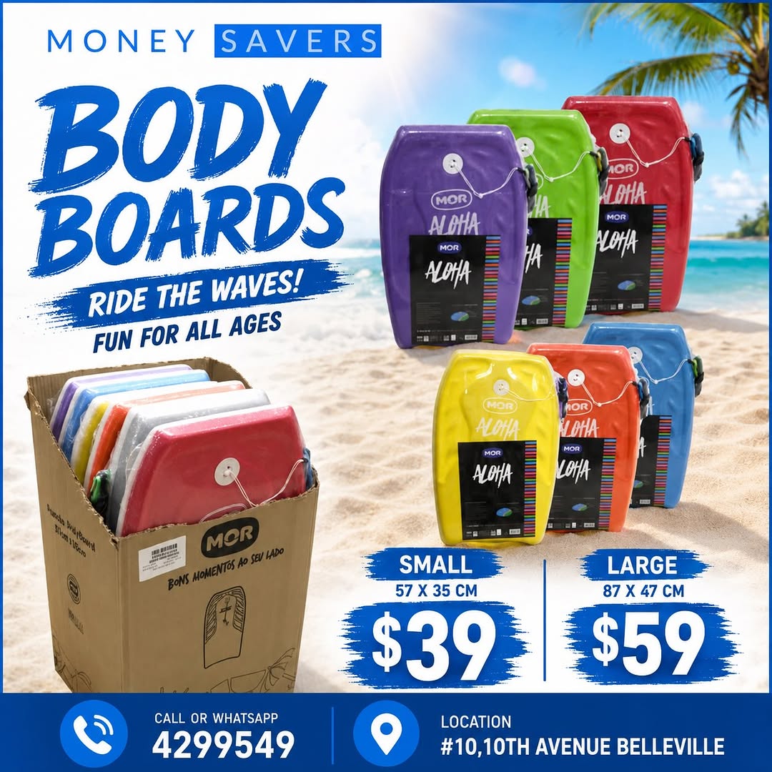 Body Boards Sale – Small $39 / Large $59 at Money Savers
