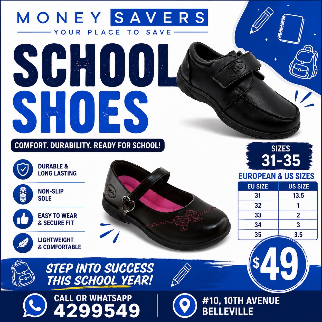 School Shoes for $49 at Money Savers