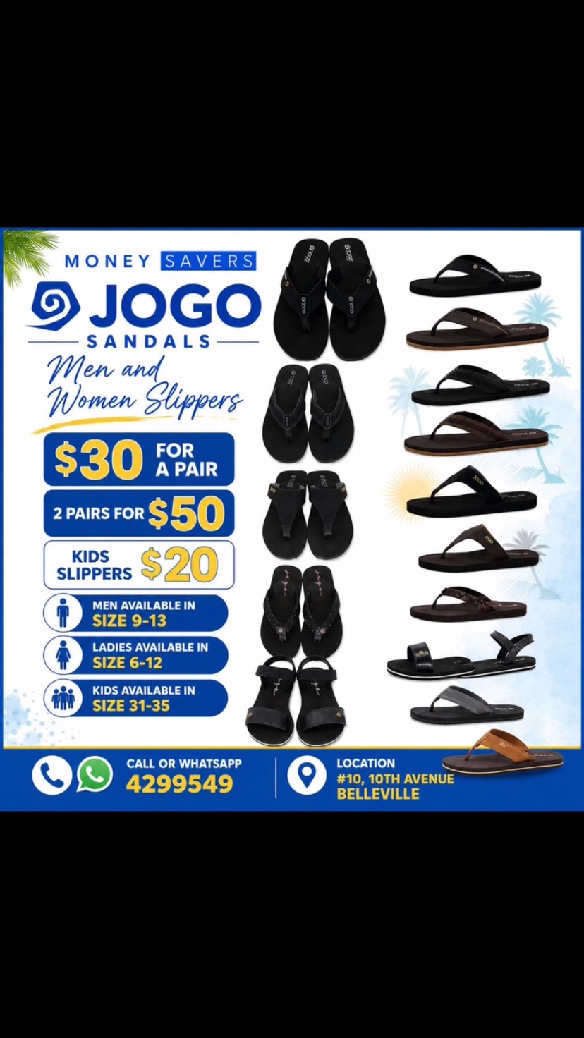 Jogo Sandals – Men, Women & Kids Slippers from $20
