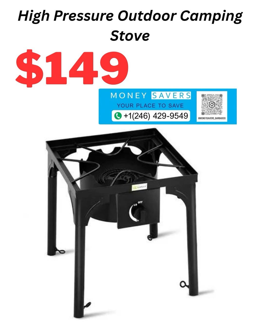 High Pressure Outdoor Camping Stove – $149