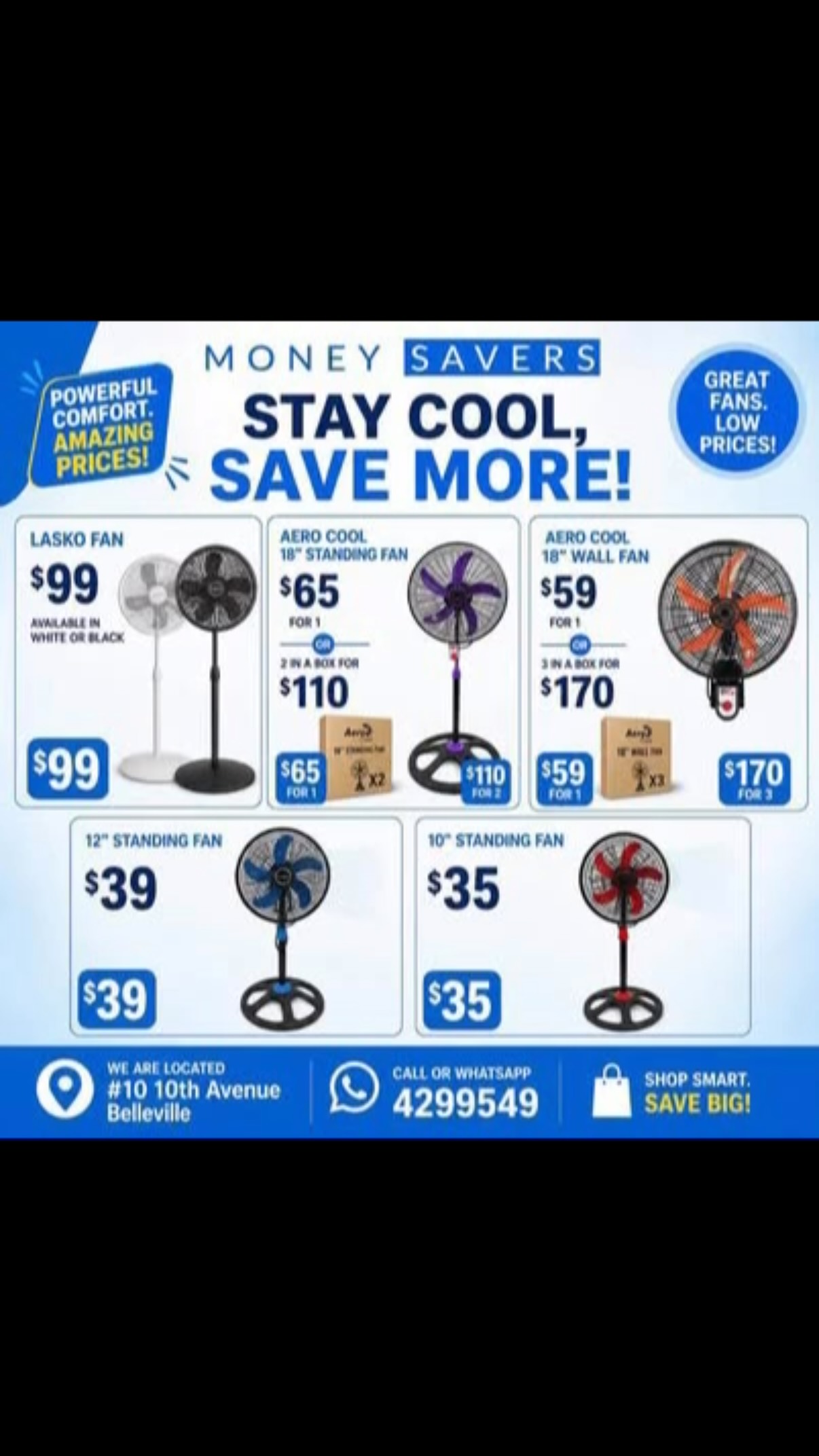 Money Savers Fan Sale – Stay Cool, Save More!