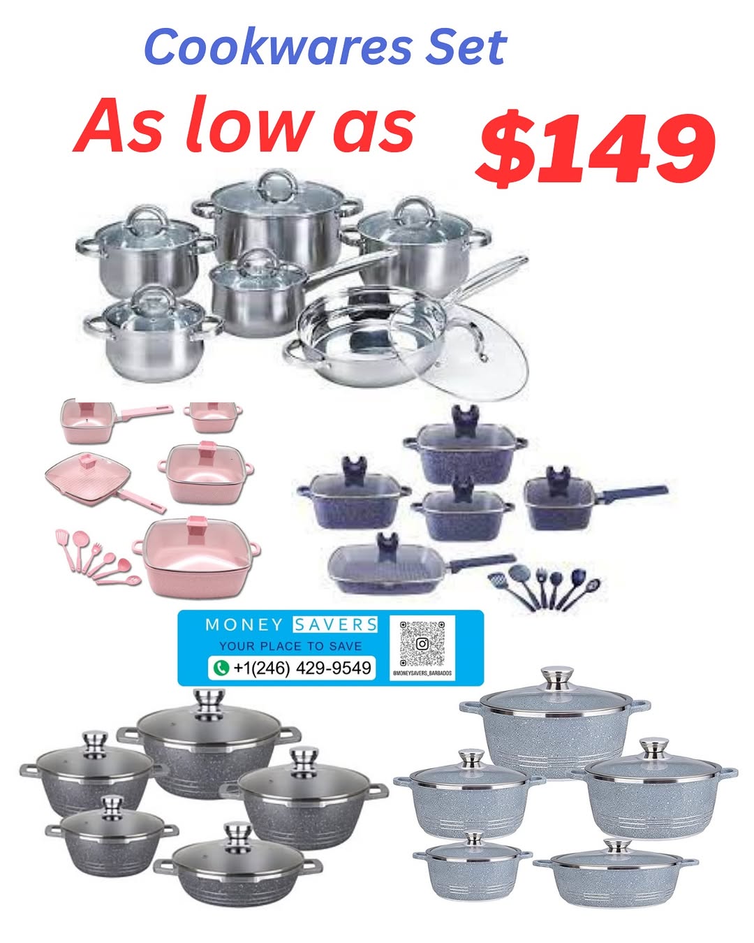 Cookware Sets As Low As $149 at Money Savers