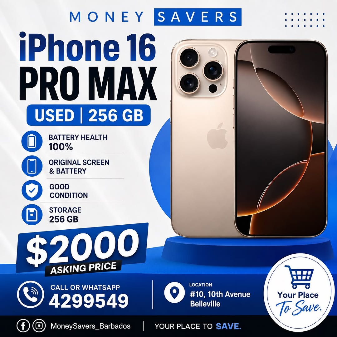 Used iPhone 16 Pro Max 256GB – $2000 Asking Price
