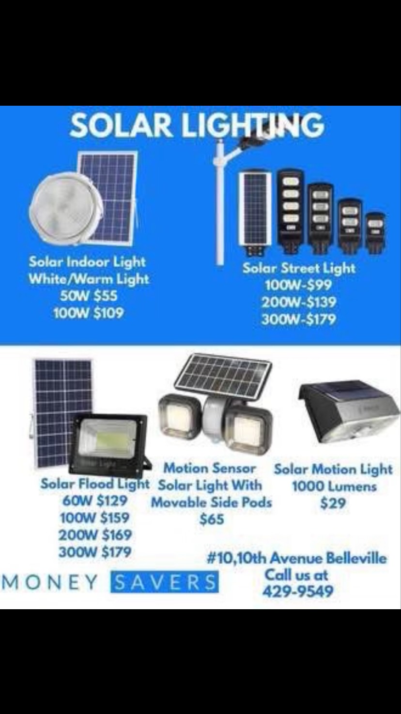 Solar Lighting Price List – Money Savers Barbados