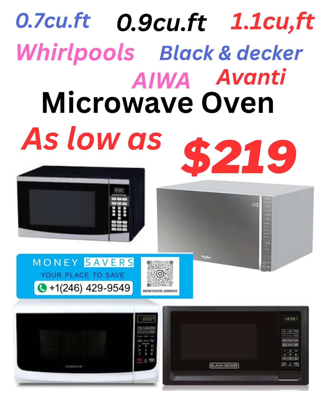 Microwave Ovens As Low As $219 at Money Savers