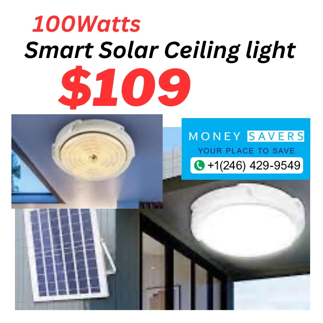 100W Smart Solar Ceiling Light – $109 at Money Savers