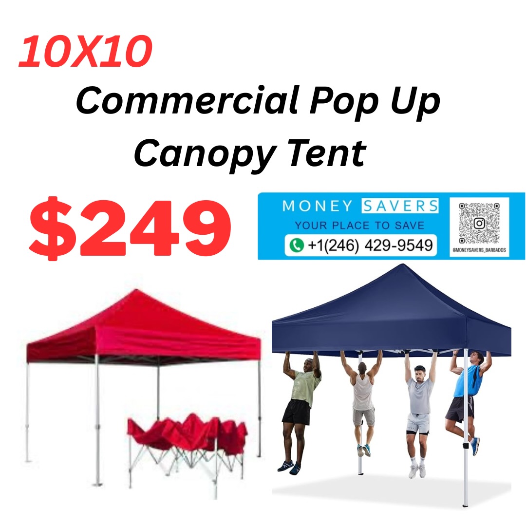 10x10 Commercial Pop Up Canopy Tent – $249