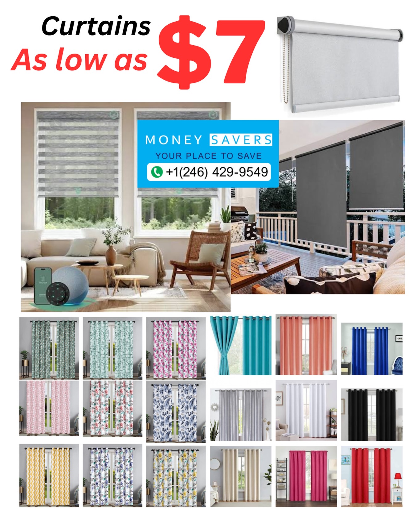 Curtains As Low As $7 at Money Savers