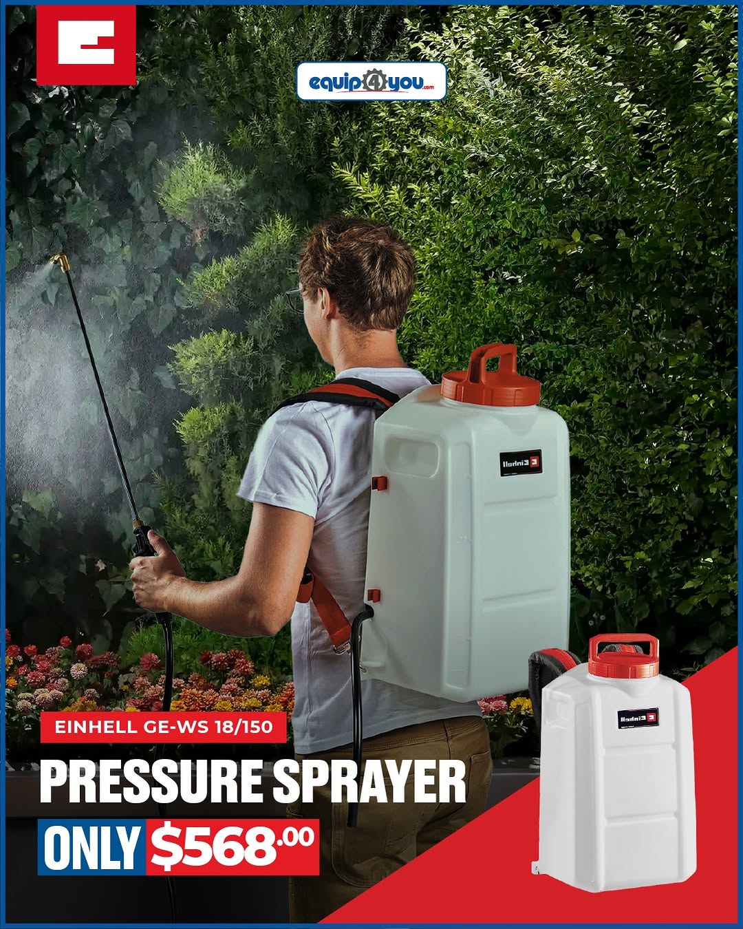 Einhell Tools – Mitre Saw $529, Pressure Sprayer $568, Paint Sprayer $189