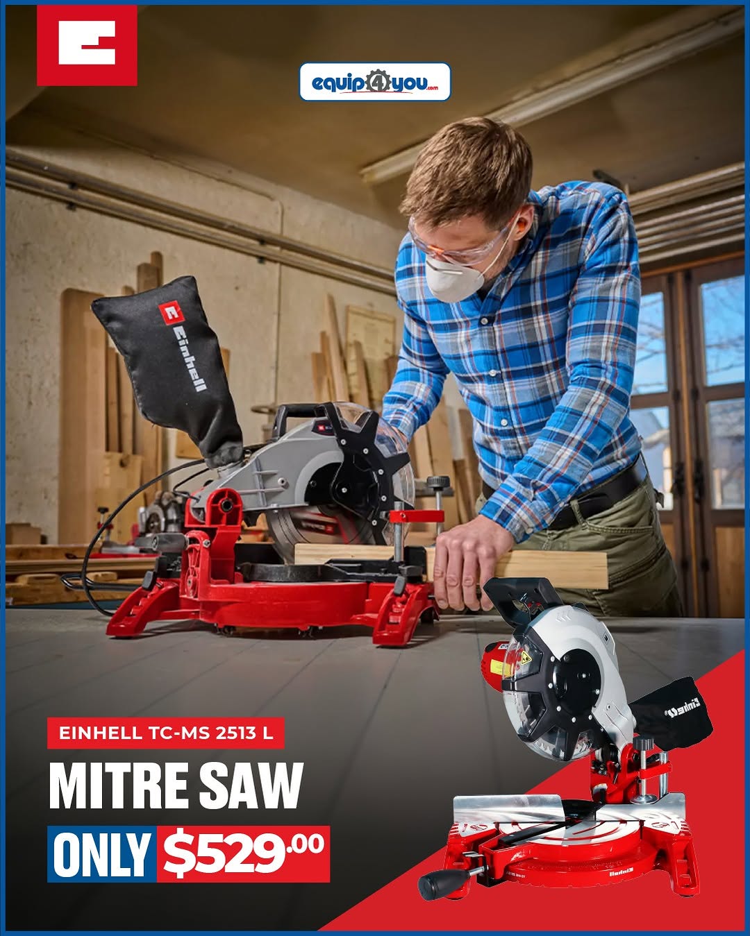 Einhell Tools – Mitre Saw $529, Pressure Sprayer $568, Paint Sprayer $189