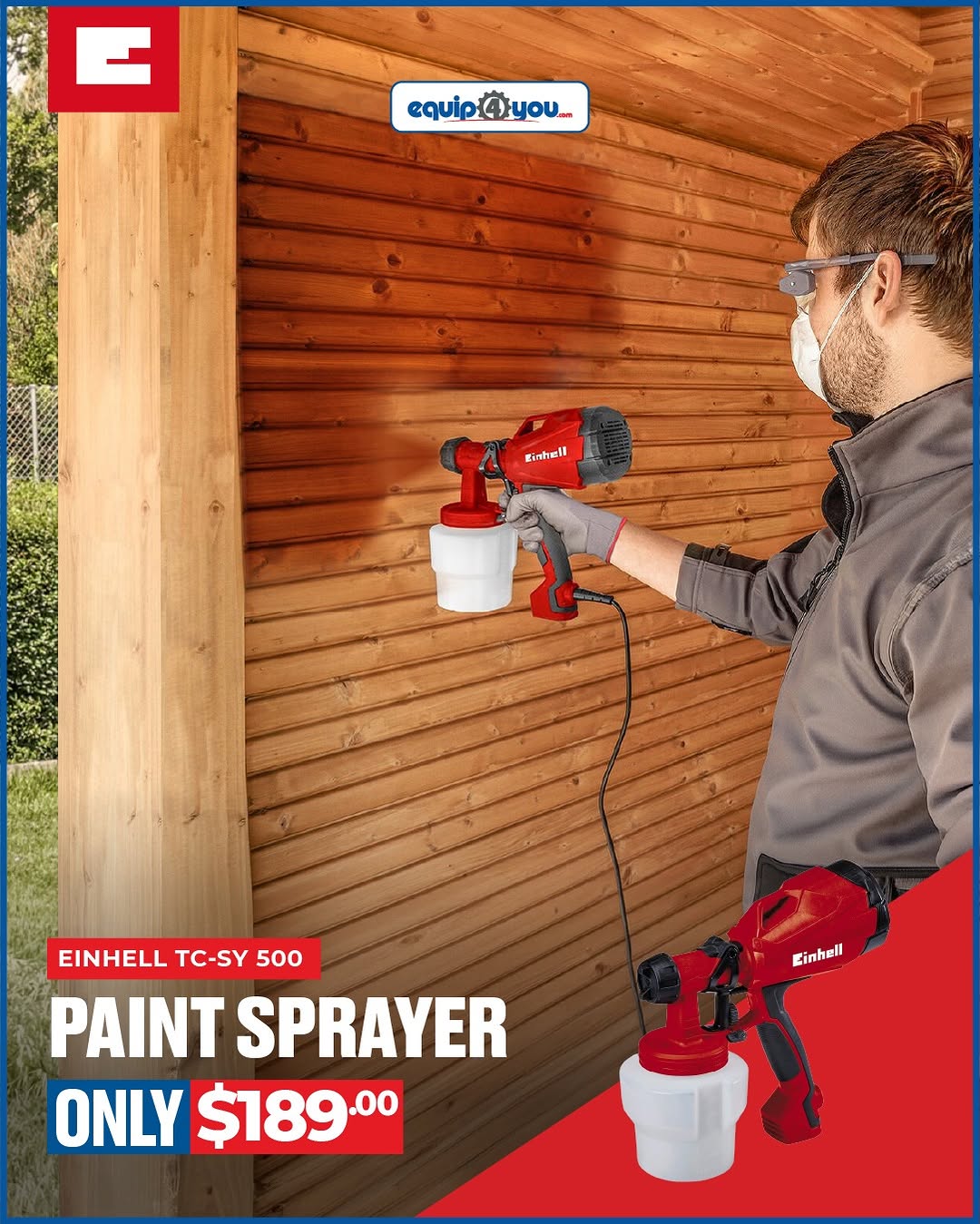 Einhell Tools – Mitre Saw $529, Pressure Sprayer $568, Paint Sprayer $189