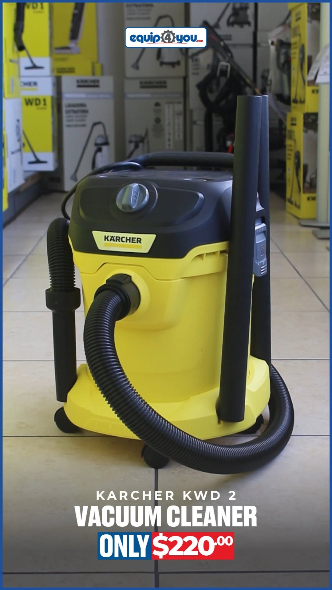 Karcher KWD 2 Wet & Dry Vacuum Cleaner – Only $220 BBD