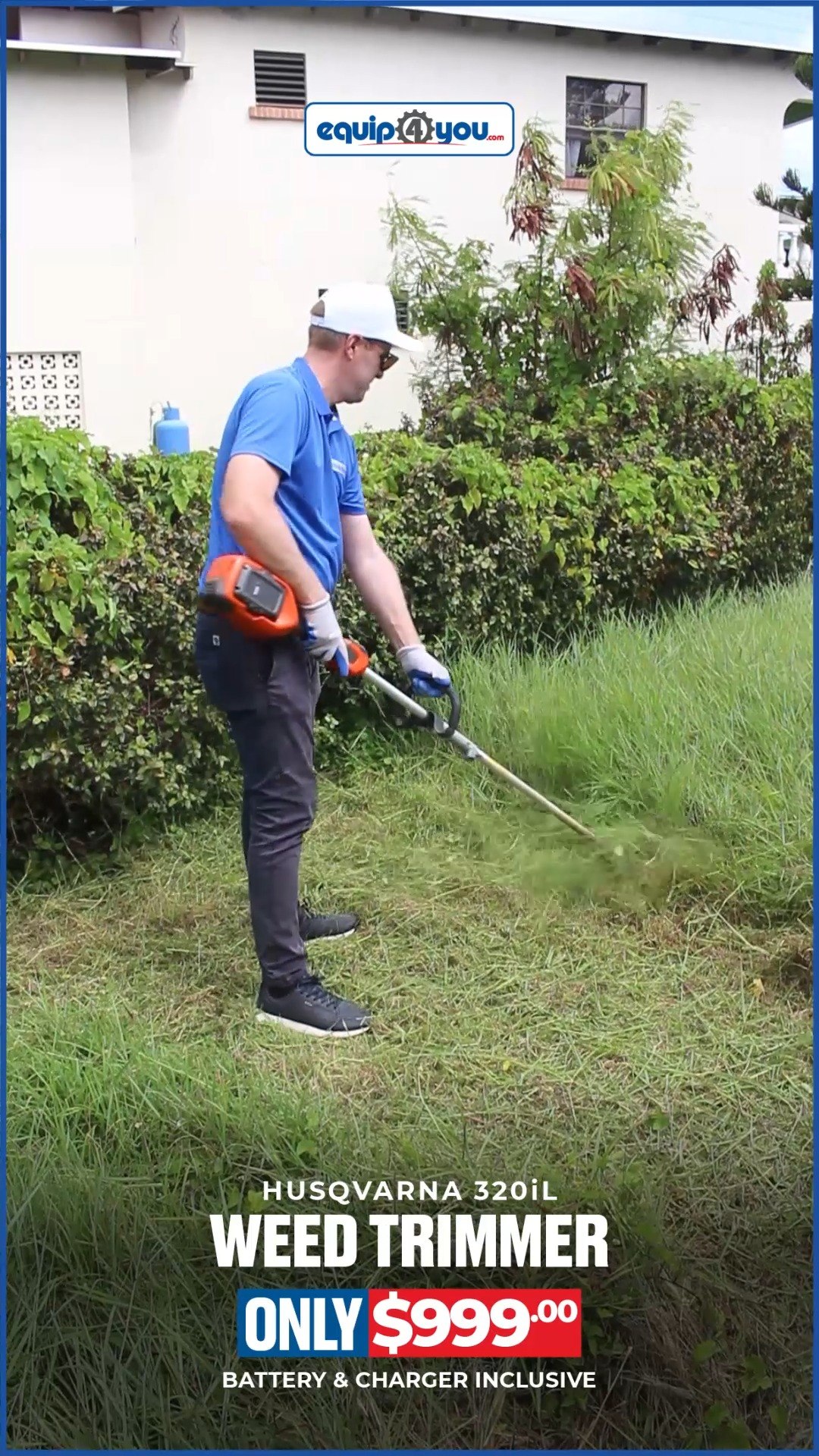Husqvarna 320iL Weed Trimmer – Only $999 BBD (Battery & Charger Included)