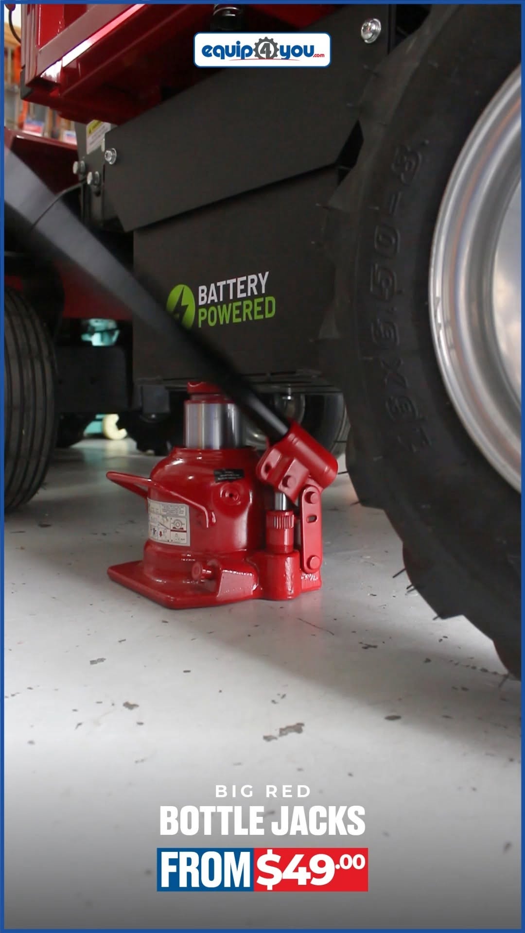 Big Red Bottle Jacks From $49.00 at Equip4You