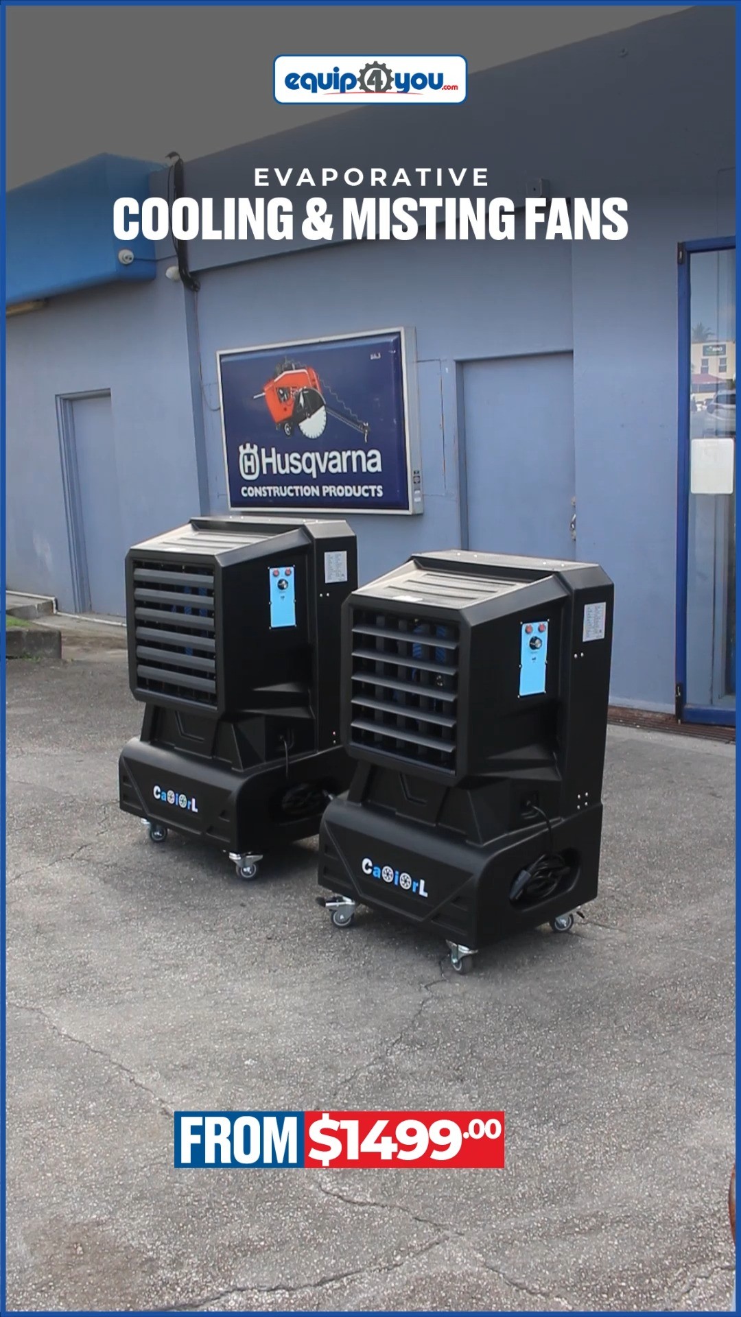 Evaporative Cooling & Misting Fans From $1,499