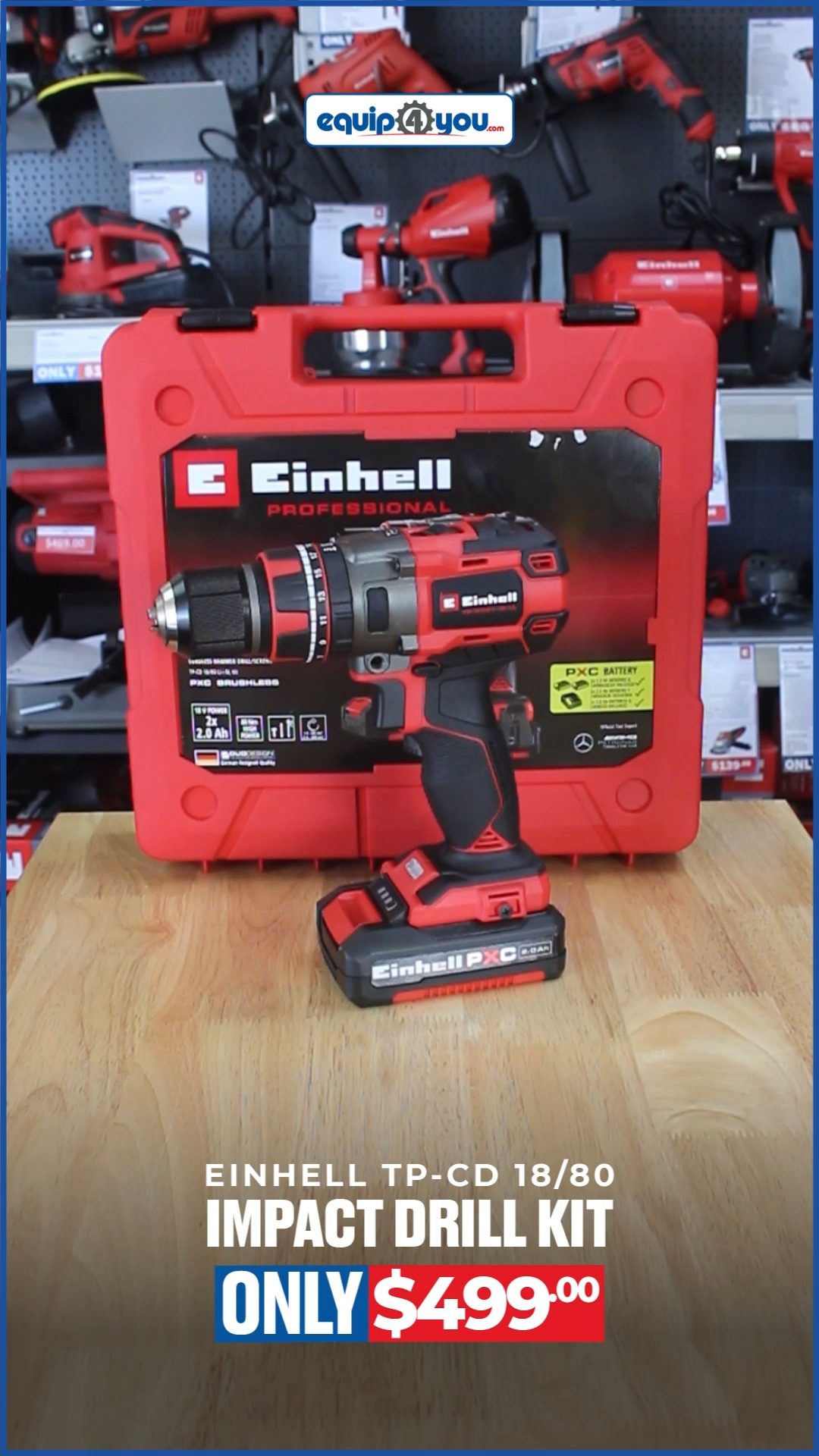 Einhell TP-CD 18/80 Impact Drill Kit – Only $499