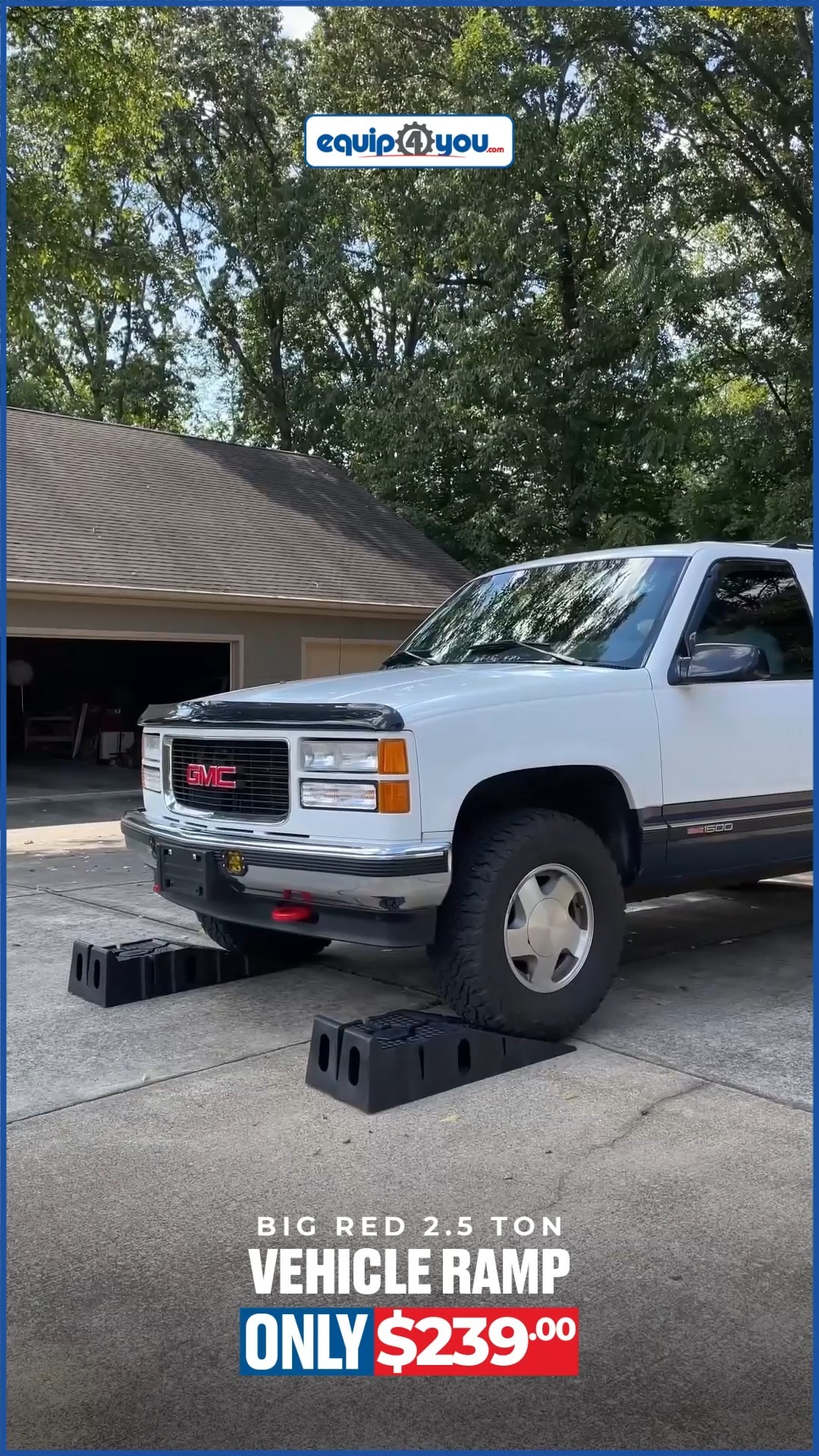 Big Red 2.5 Ton Vehicle Ramp – Only $239
